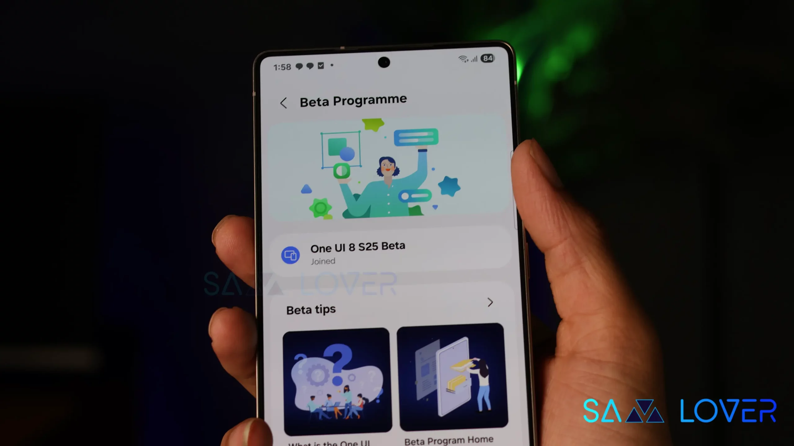 One UI 8 Beta Program Page