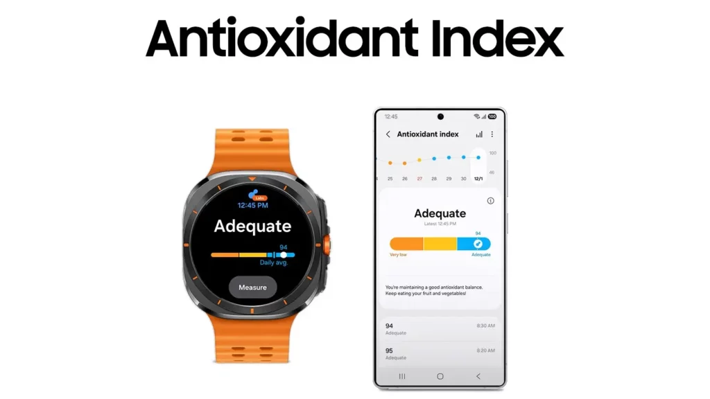 One UI 8 Watch Antioxidant Index