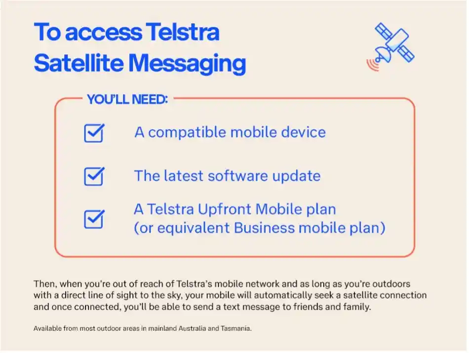 Telstra Satellite Messaging Need