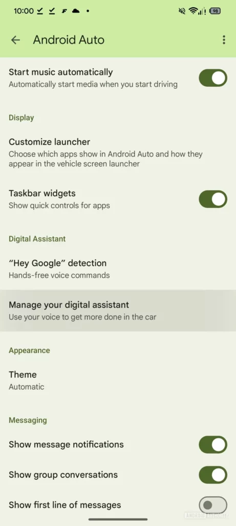 Android Auto Gemini Assistant
