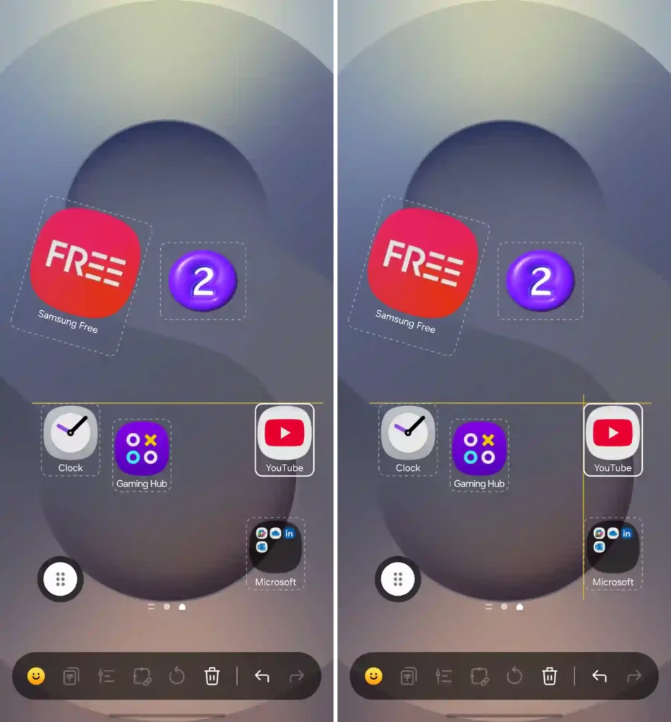 DIY Home Screen Alignment Guide Lines