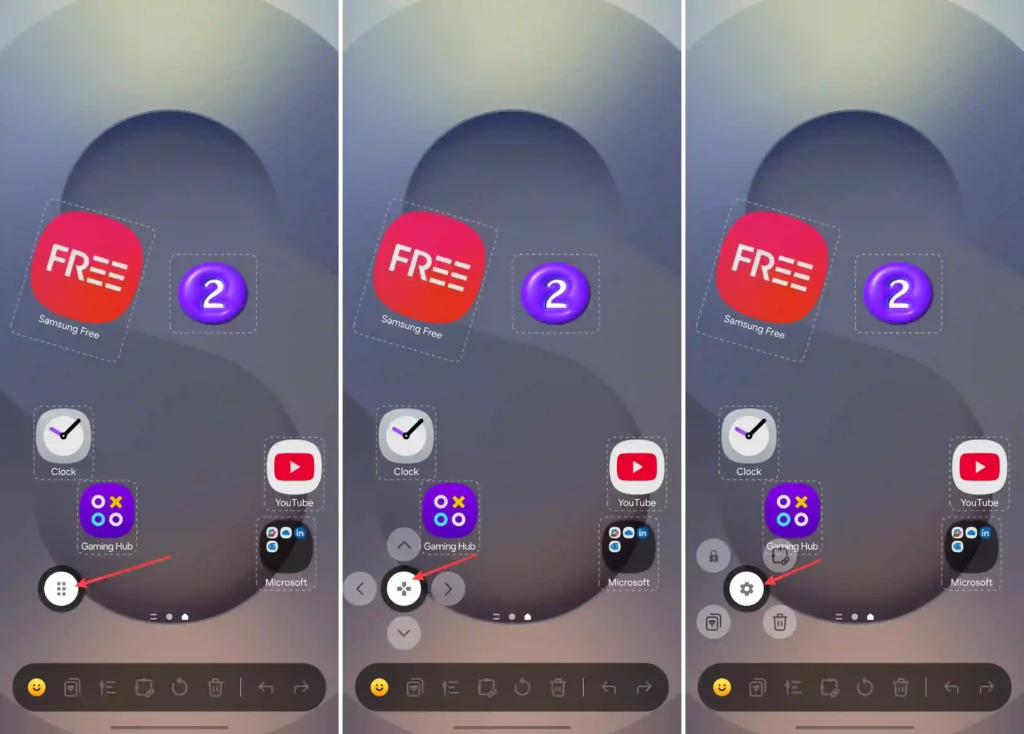 DIY Home Screen Floating Toolbar