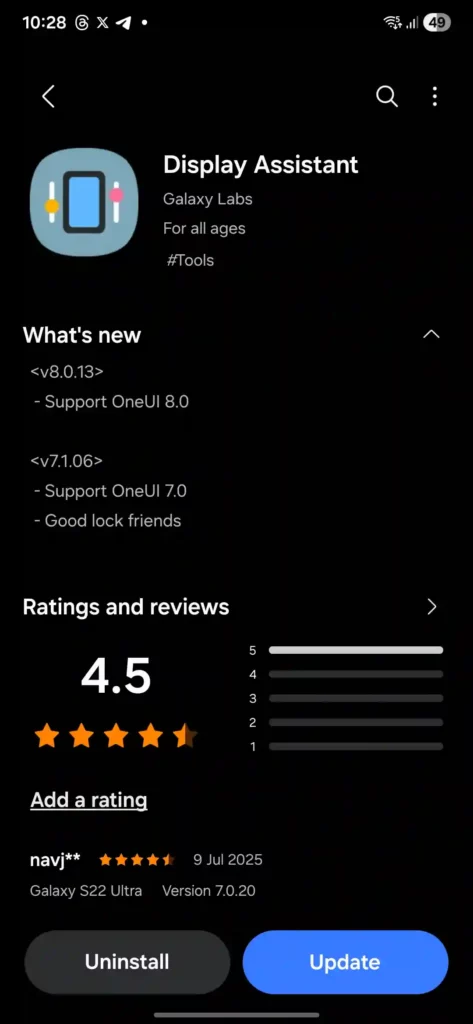 Display Assistant New Update Screenshot