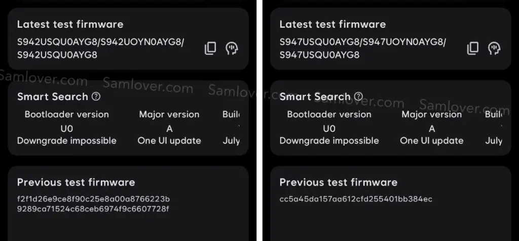 Galaxy S26 Pro and S26 Edge Test firmware build in the US