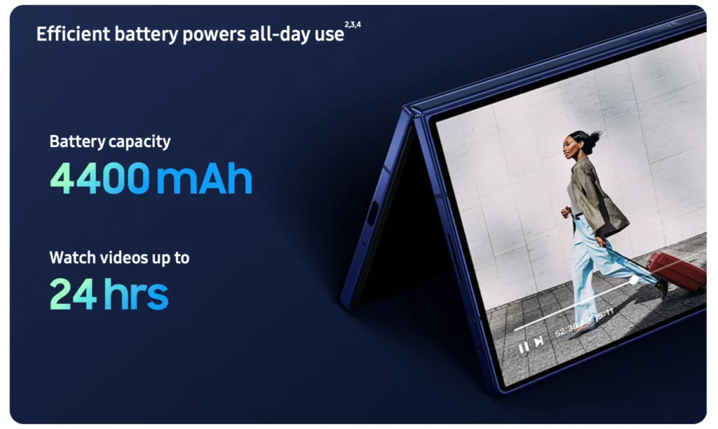 Galaxy Z Fold 7 Review - Battery and Charging