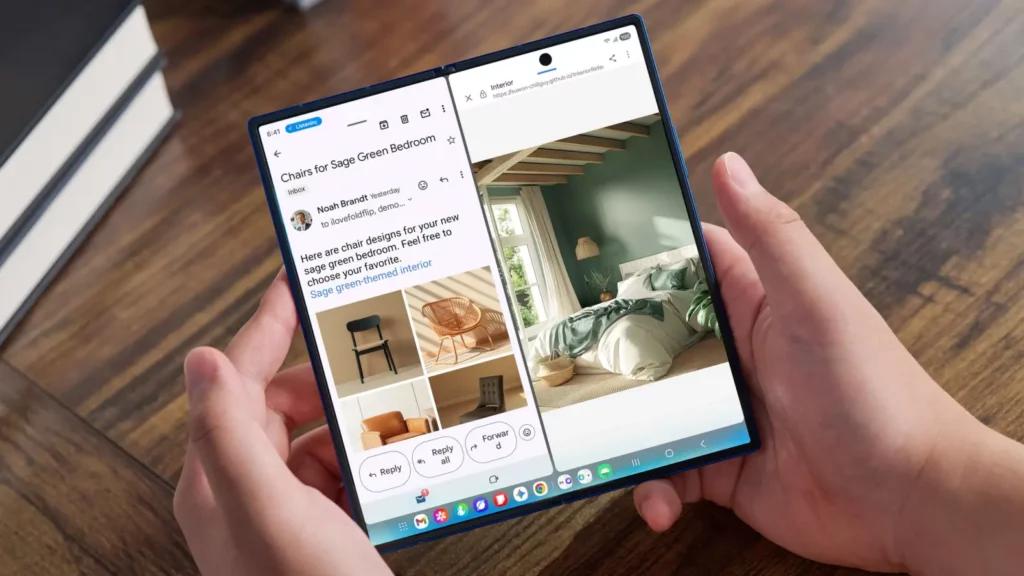 Galaxy Z Fold 7 Split Screen