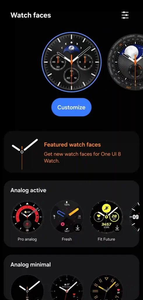 One UI 8 Watch New Watch Faces 2