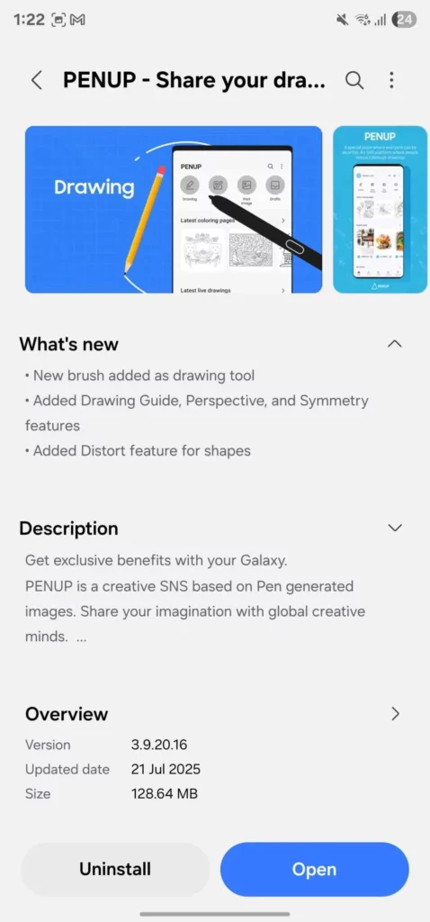 Samsung PENUP Update