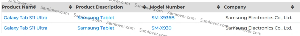 Galaxy Tab S11 Ultra listed on Bluetooth SIG