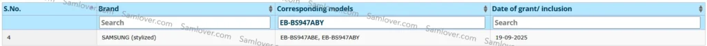 Galaxy S26 Edge Battery Listed on BIS