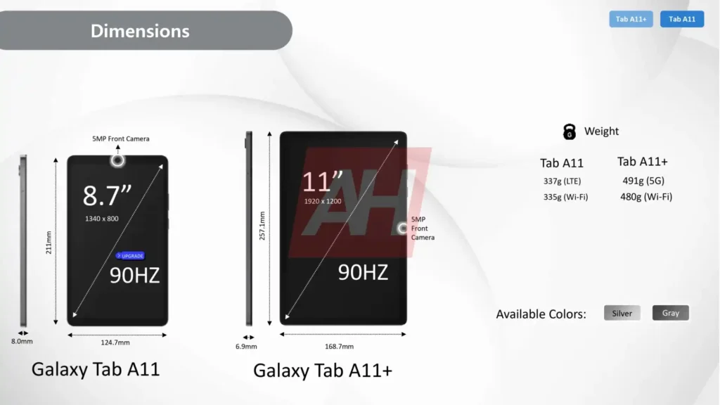 Galaxy Tab A11 and A11 Plus Promotional page 12
