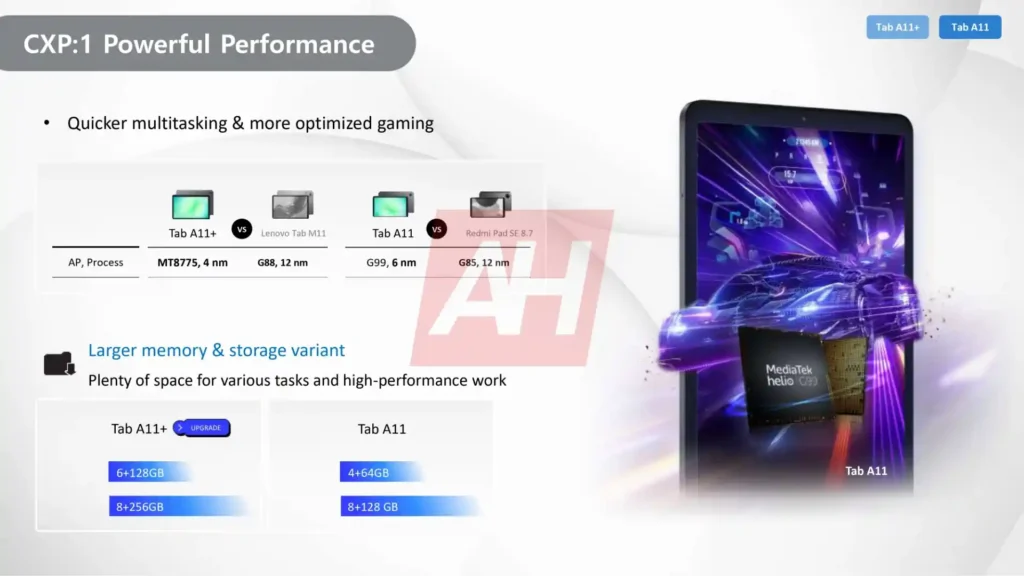 Galaxy Tab A11 and A11 Plus Promotional page 1
