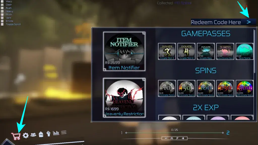 Jujutsu Infinite Codes