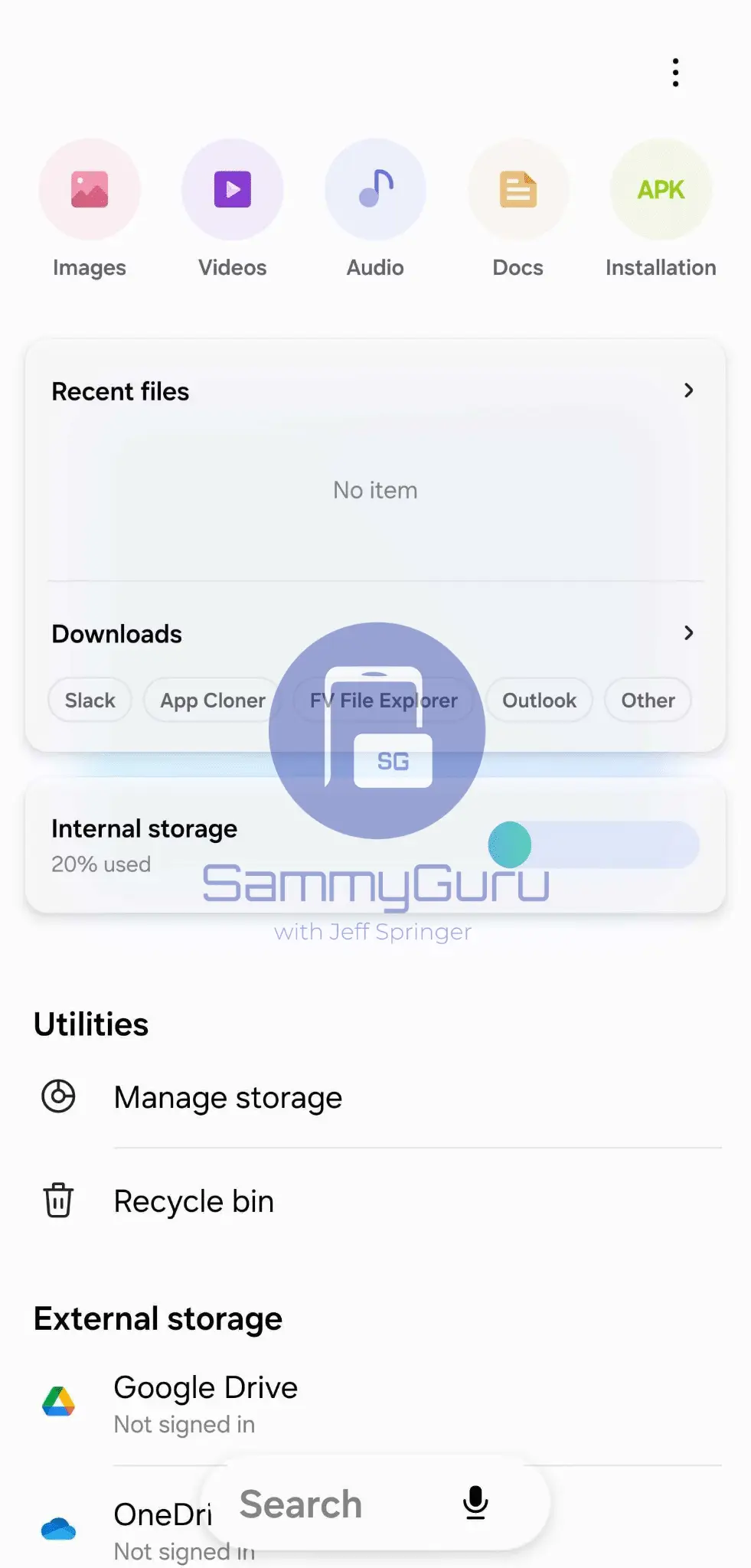 One UI 8.5 My Files App
