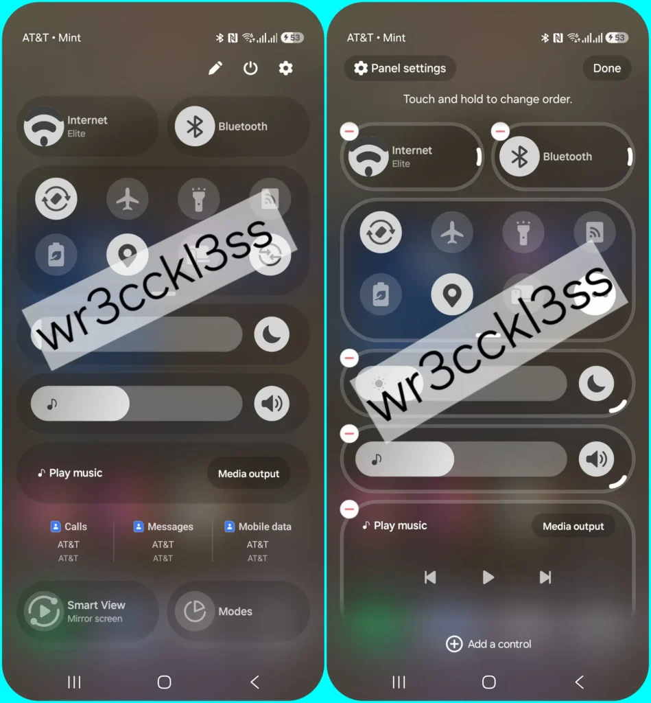 One UI 8.5 Quick Settings