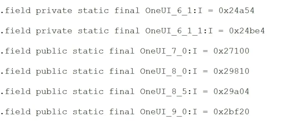 One Ui 9 code in One UI 8.5 leak