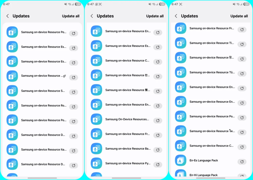 Samsung Language Package Update - 2