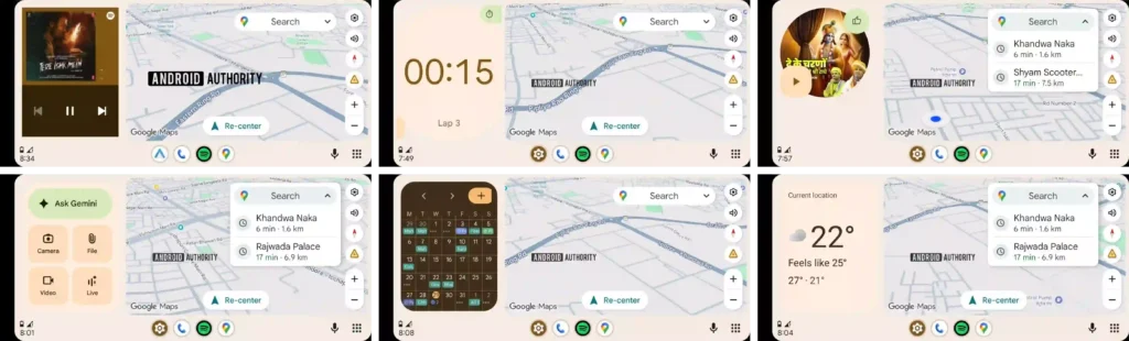 Android Auto Home Screen Widgets Look