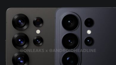 Galaxy S25 Ultra vs S26 Ultra camera render