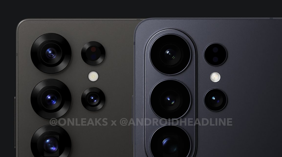 Galaxy S25 Ultra vs S26 Ultra camera render