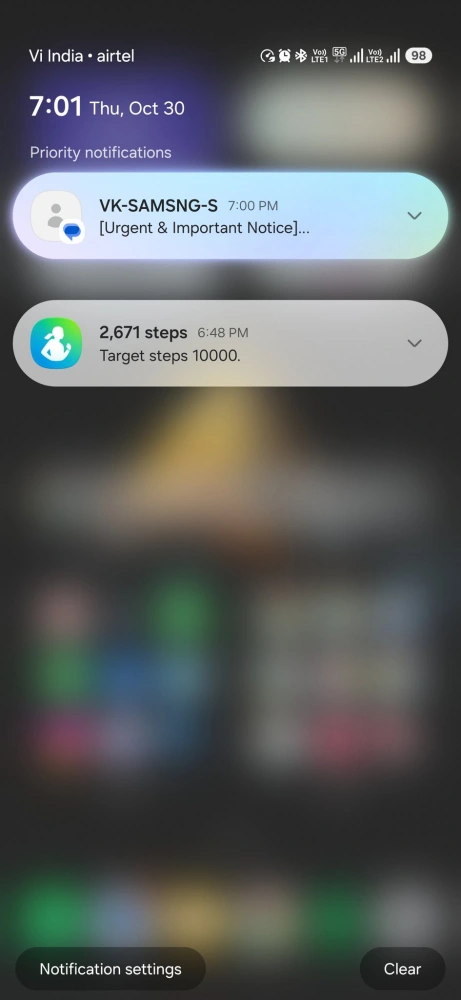 One UI 8.5 Priority Notificaitons