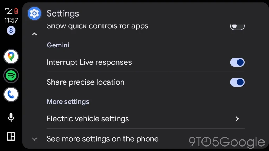 Android Auto Gemini
