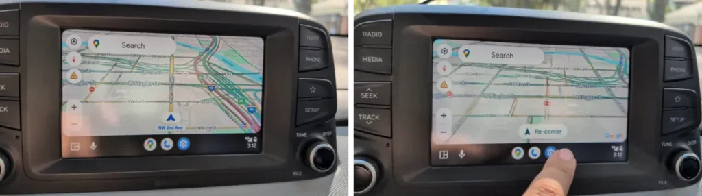 Android Auto Google Map