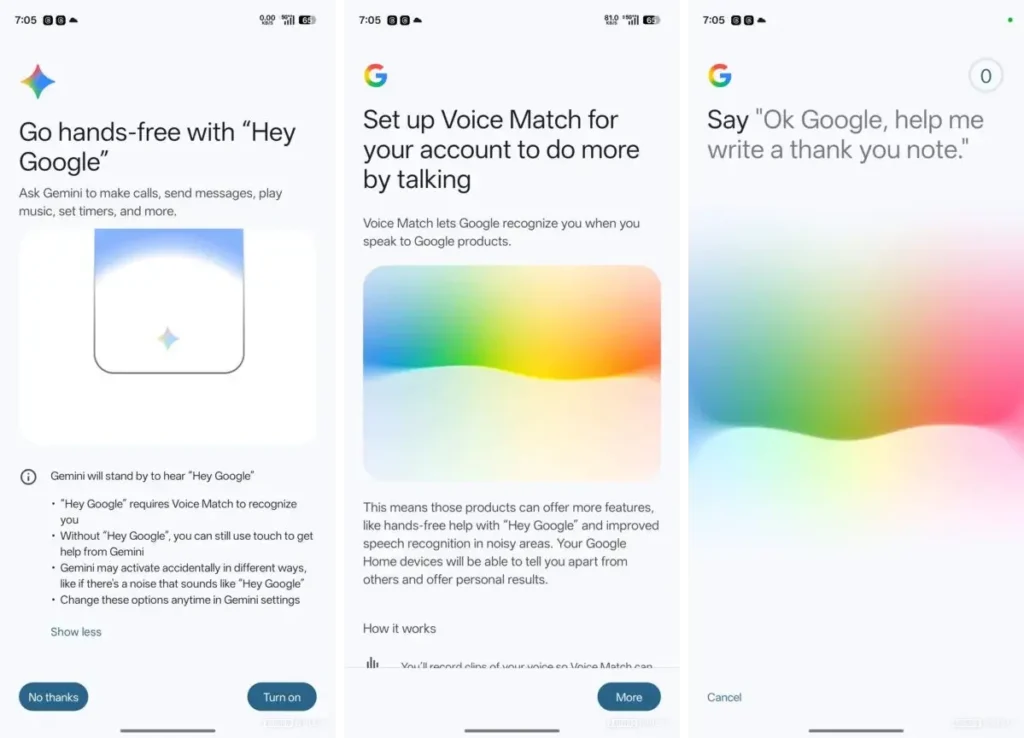 Hey Google Gemini Setup