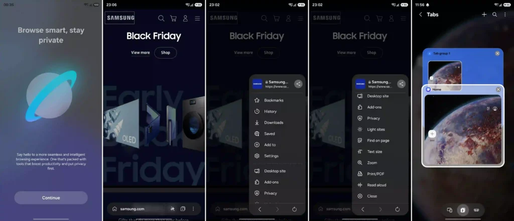 One UI 8.5 Internet App