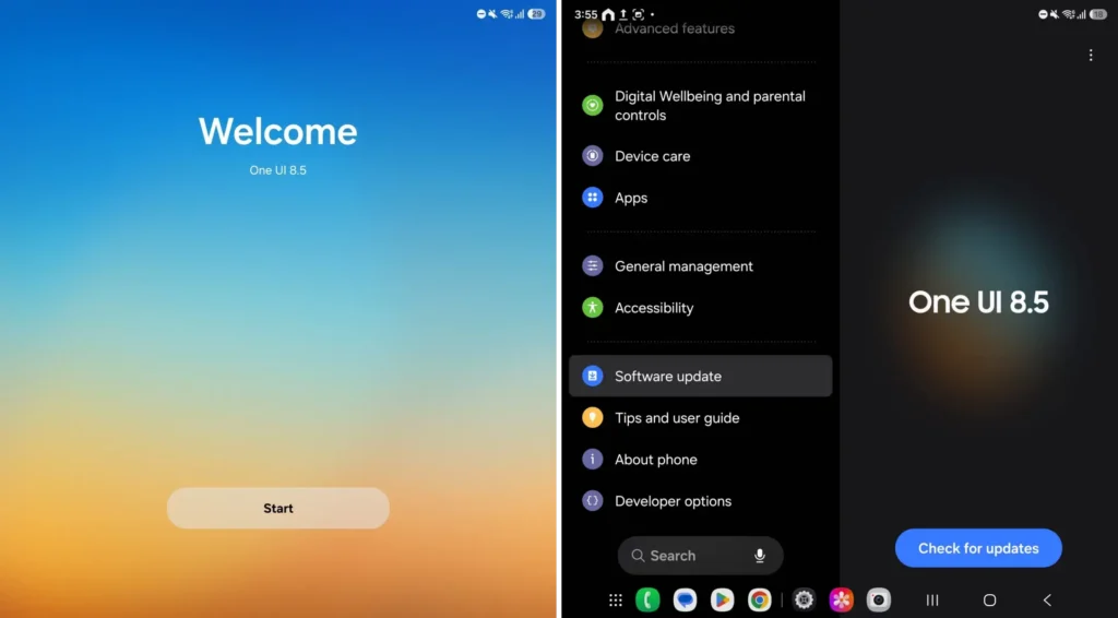 One UI 8.5 on Fold 7 screenshot 1