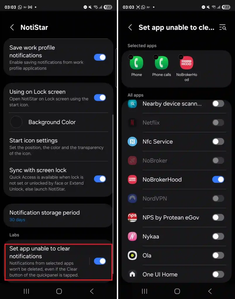 One UI 8.5 Notistar