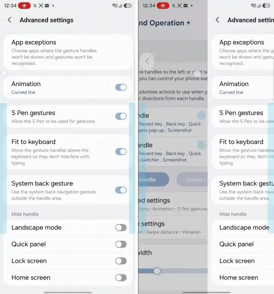 Predictive back gesture
