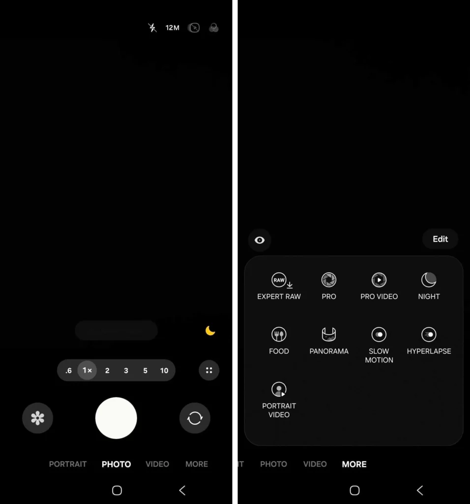 Galaxy S25 Ultra Camera Modes missing in One UI 8.5
