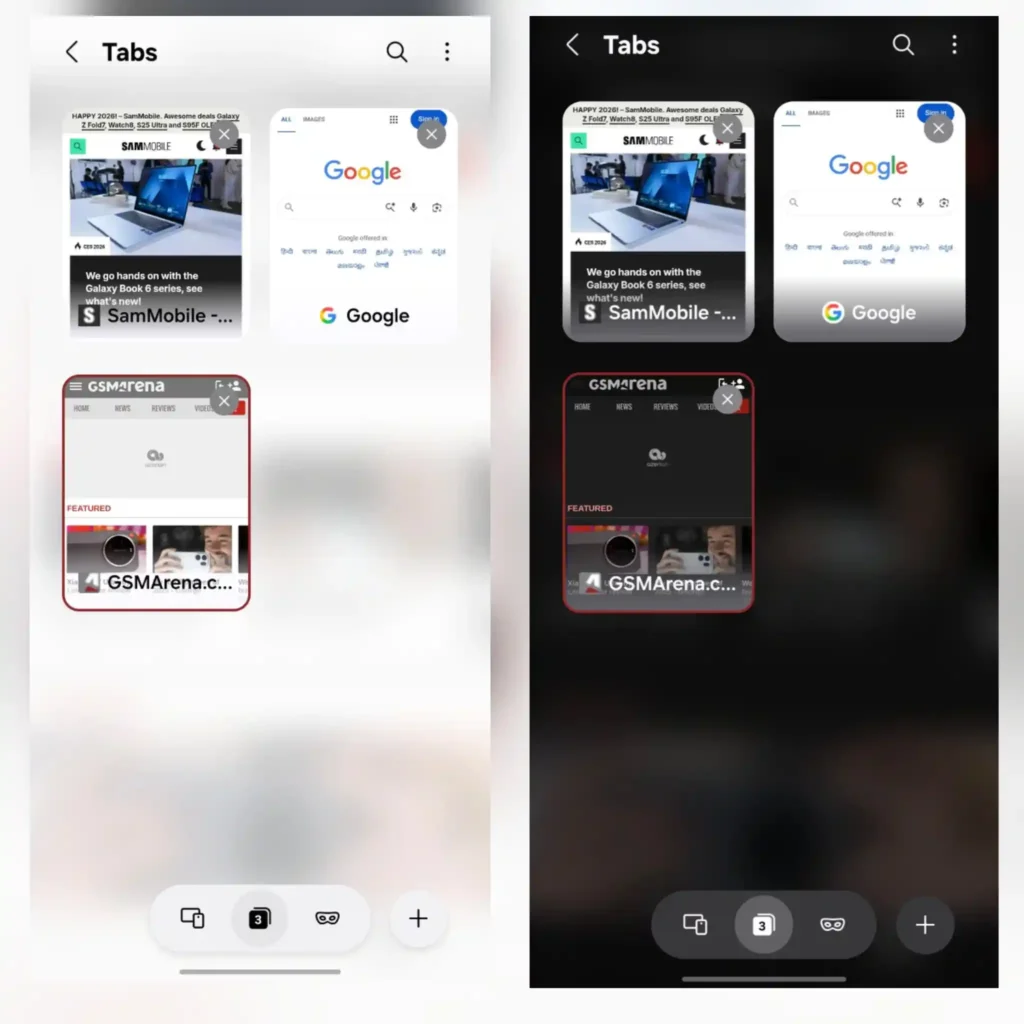 Samsung Internet new update in One UI 8.5