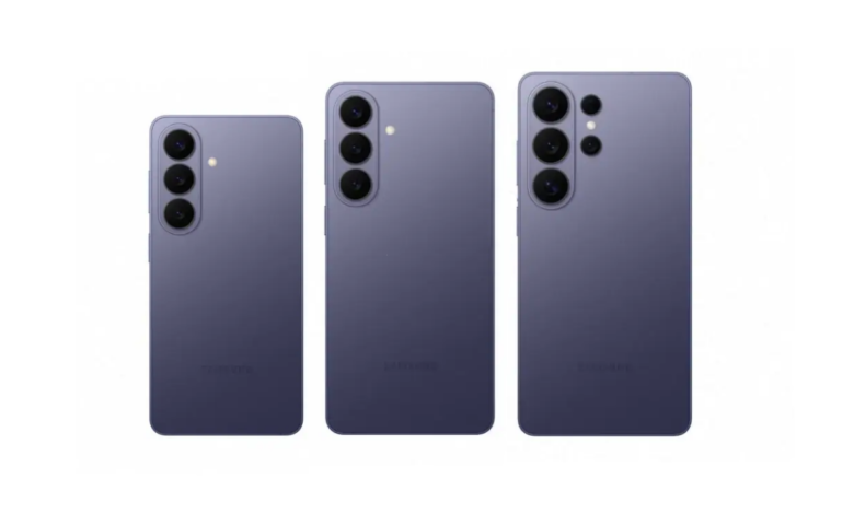 Galaxy S26 series renders