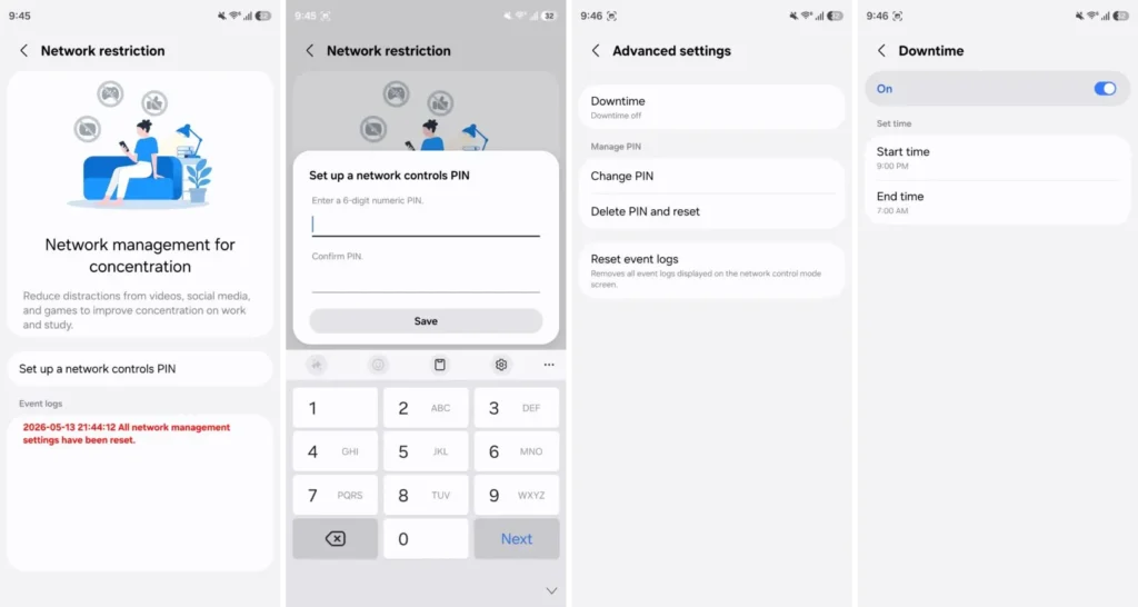 One UI 9 Network Management