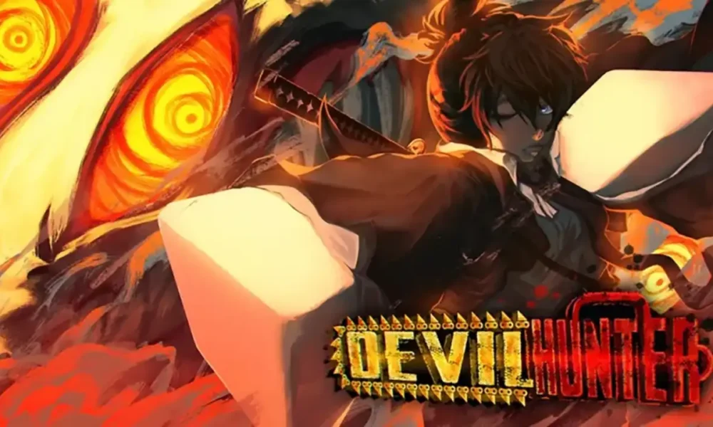 Devil Hunter codes - combat scene from the Roblox action game