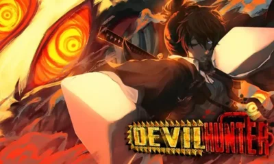 Devil Hunter codes - combat scene from the Roblox action game