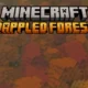 Minecraft Dappled Forest biome with orange and red poplar trees