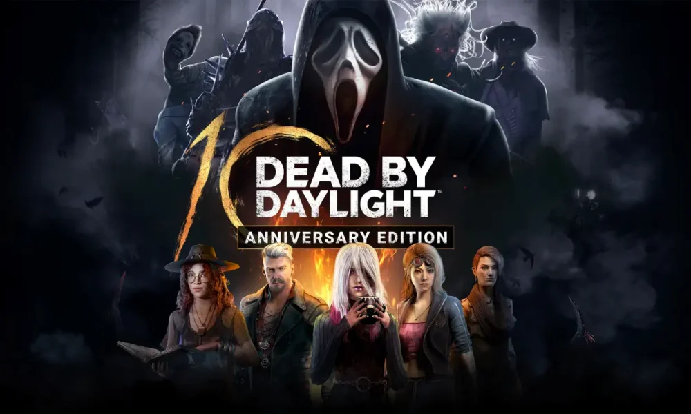 Dead by Daylight codes - 10th Anniversary key art with Bloodpoints counter"