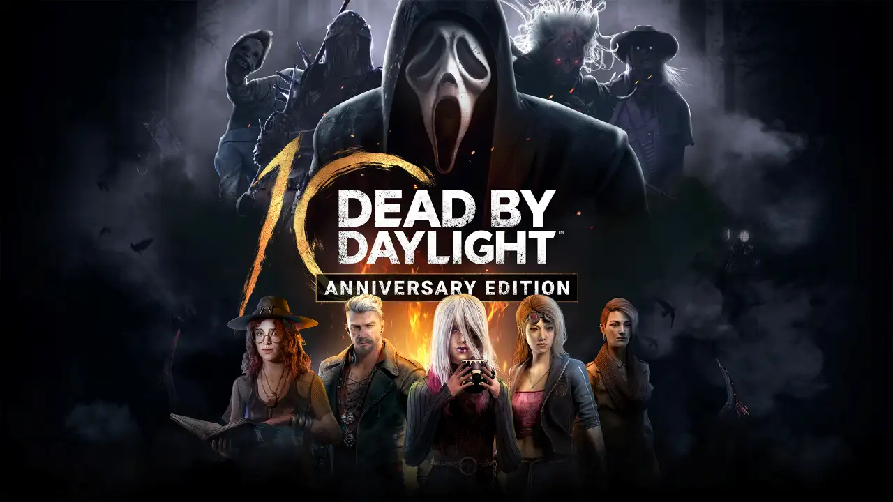 Dead by Daylight codes - 10th Anniversary key art with Bloodpoints counter"