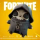 Fortnite Grim Reaper Sprite - companion floating beside a player on Shattered Coast