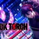 Black Torch anime key visual showing Jiro Azuma and the cat Rago