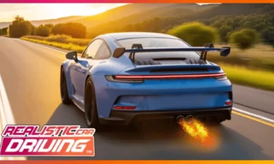 Realistic Car Driving Roblox — active codes menu screen