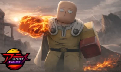 Anime Fighting Simulator Endless - character posing on training grounds