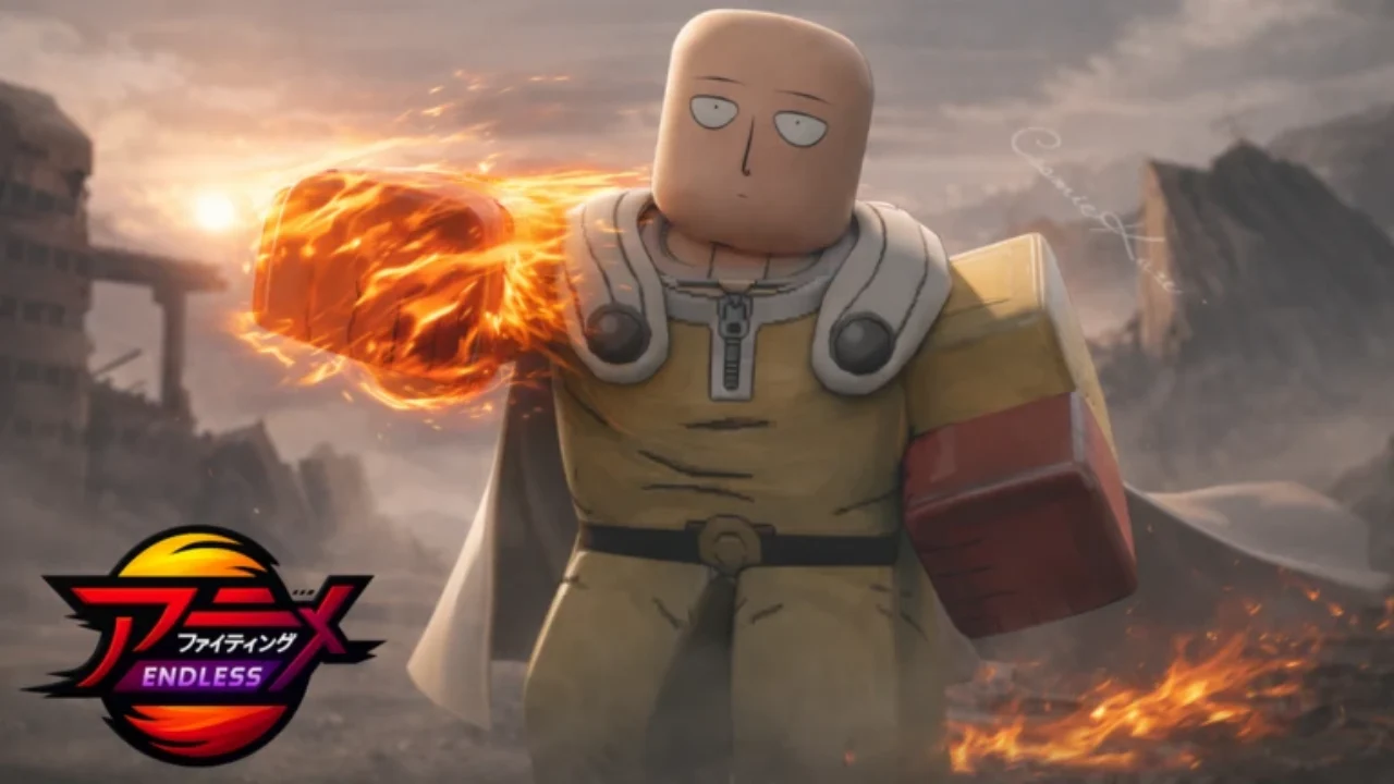 Anime Fighting Simulator Endless - character posing on training grounds