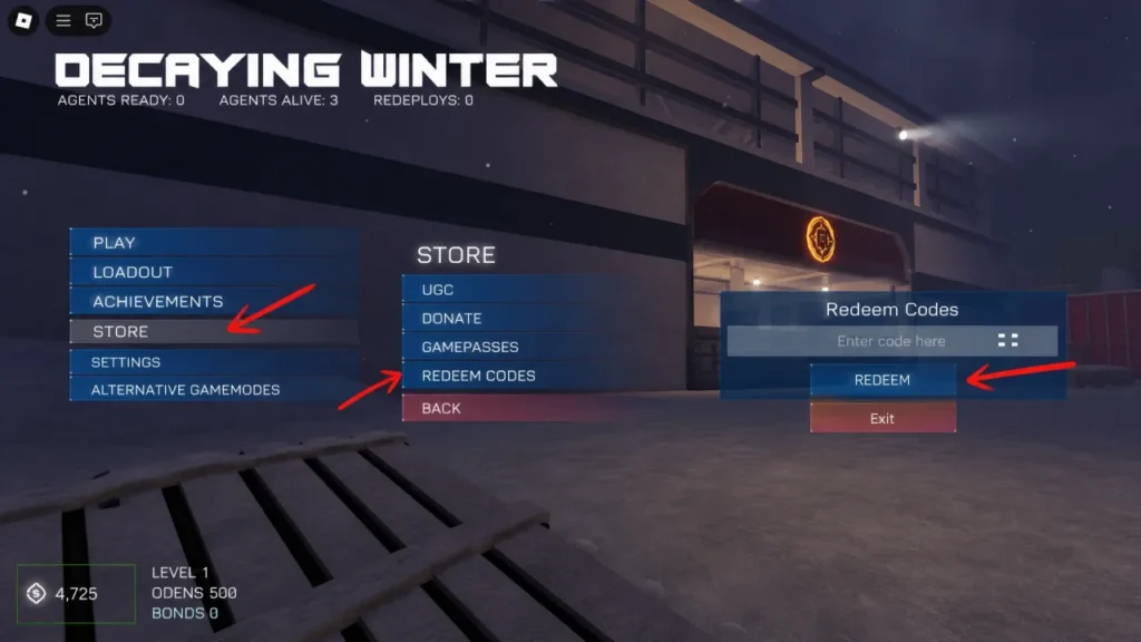 Decaying Winter - perk selection screen showing Arbiter, Sovereign, and Hivemind