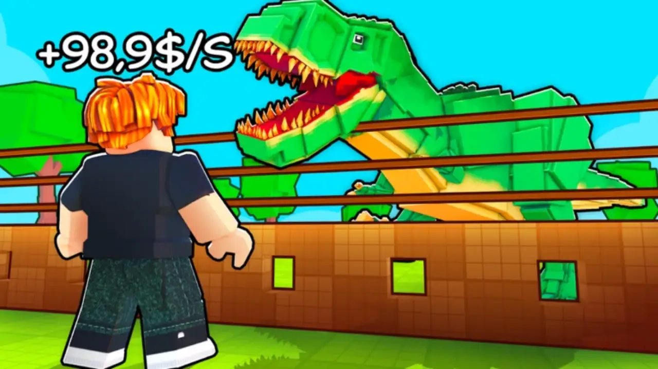 My Dino Park codes - dinosaur park with visitors and enclosures