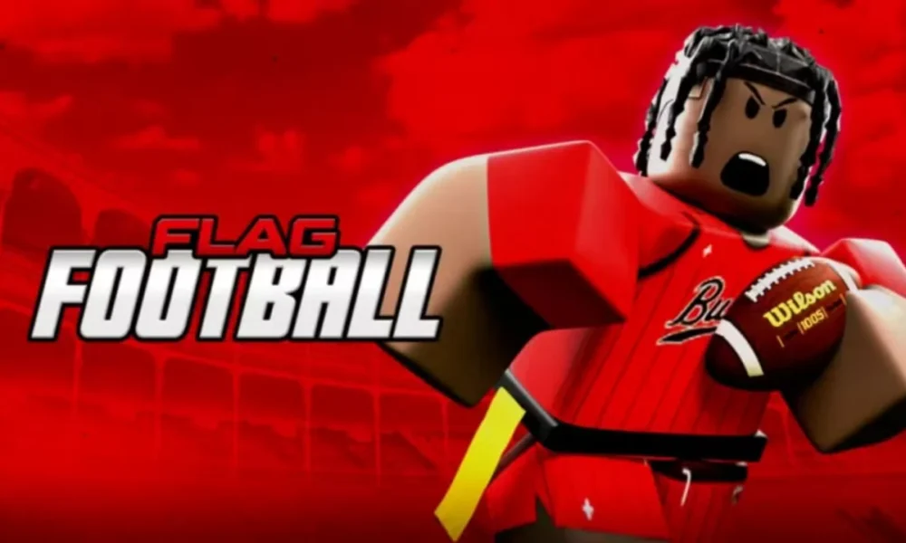 Flag Football Roblox — player running a pass play