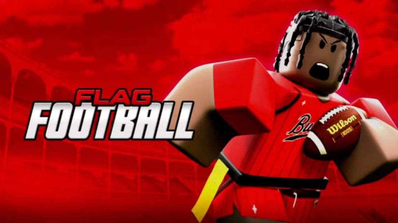 Flag Football Roblox — player running a pass play